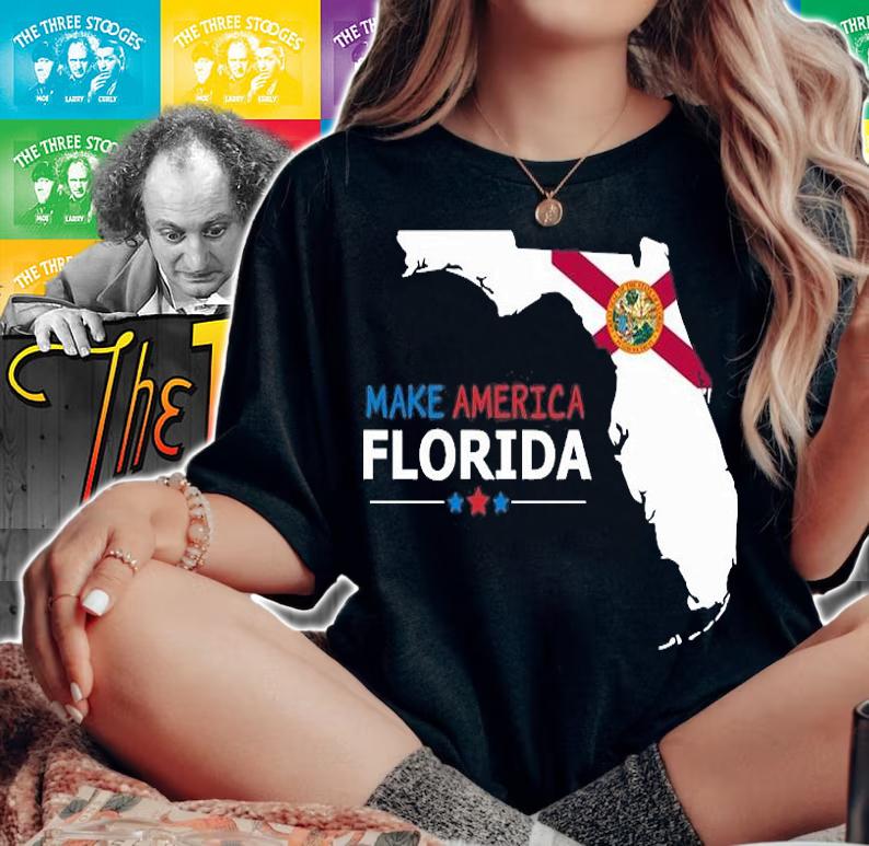 Make America Florida Map T-Shirt woman shirt