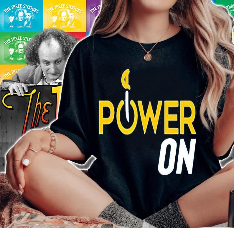 Official Power On T-Shirt woman shirt