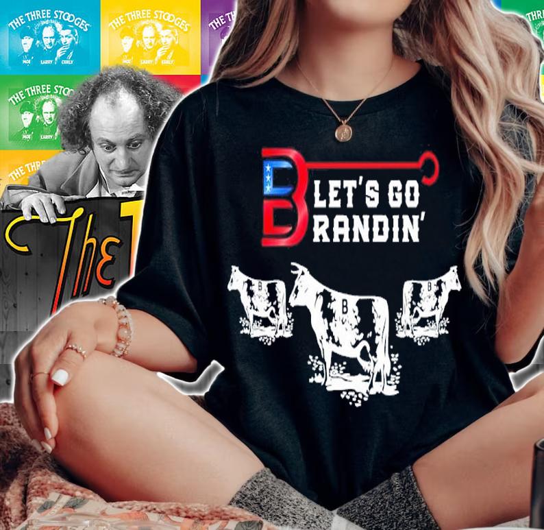 Lets Go Brandin Milk Cow Farmer shirt woman shirt