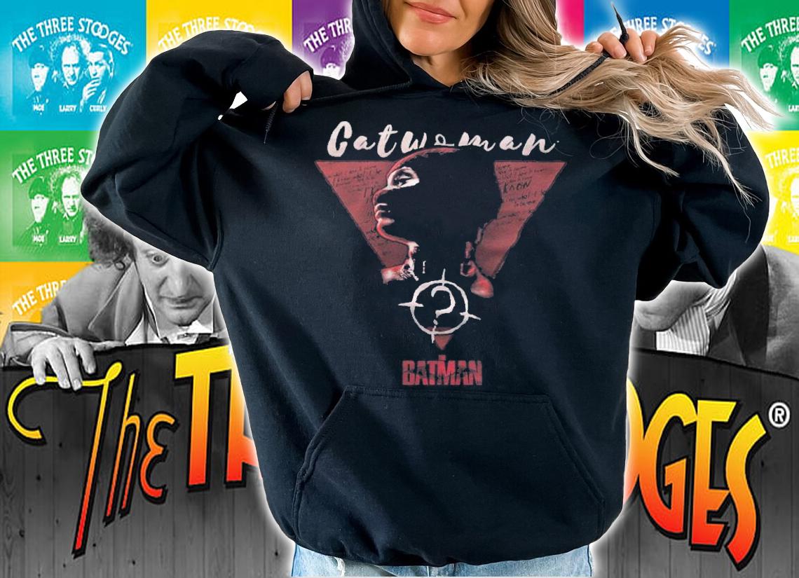 The Batman red Catwoman silhouette T-shirt hoodie