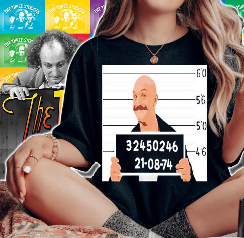 The Smiling Charles Bronson Cool Vector Design T-Shirt woman shirt