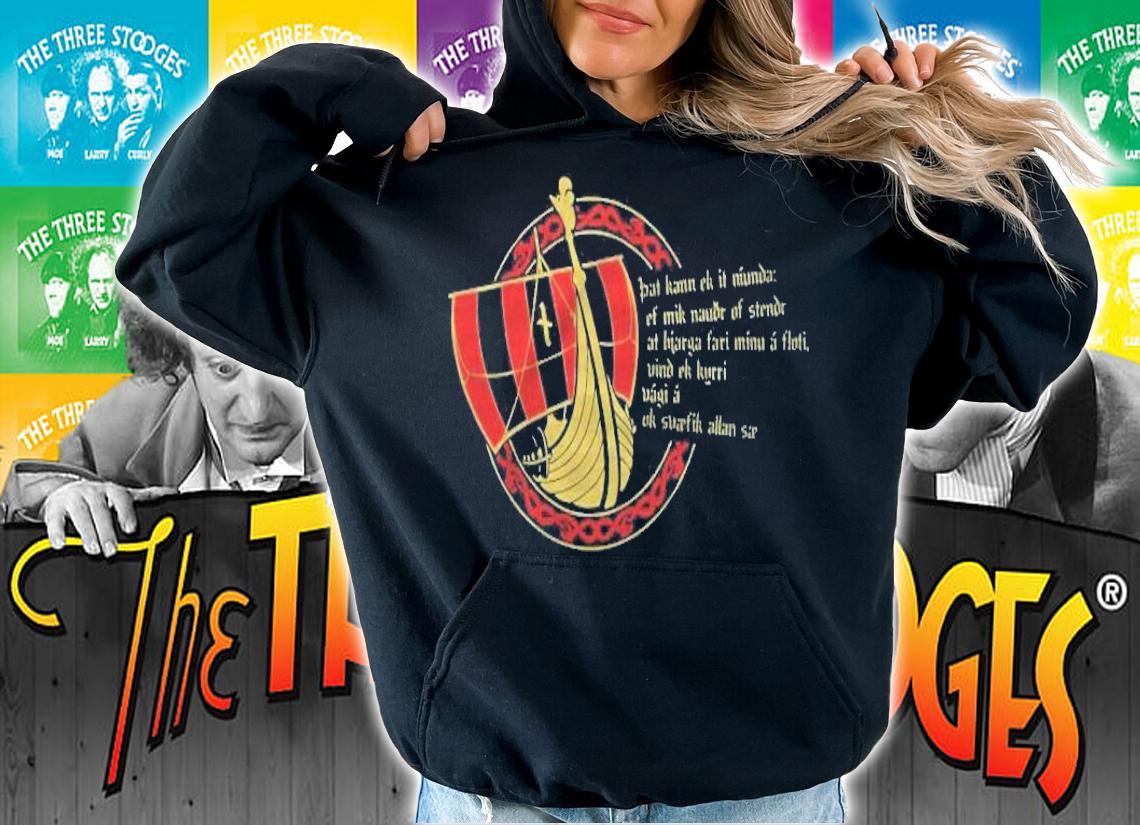 Drakkar Wikinger Schiff Odin Edda Rune Naudr T-shirt
