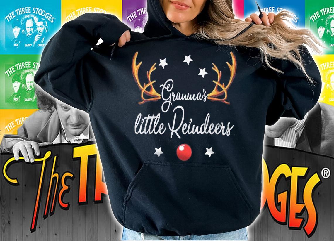 Granmas Little Reindeers Funny Reindeers Christmas Shirt