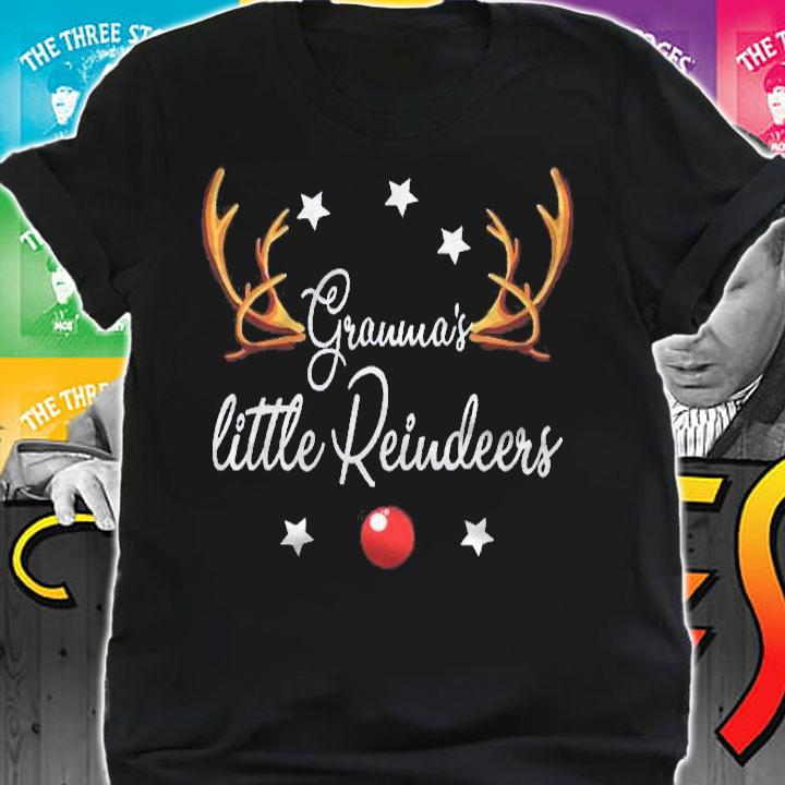 Granmas Little Reindeers Funny Reindeers Christmas Shirt