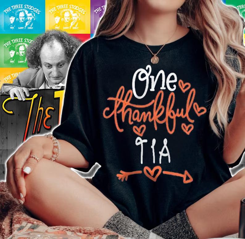 One Thankful Tia Matching Family Thanksgiving Day Shirt