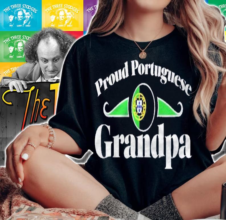Proud Portuguese Grandpa Portugal Grandparent Love Shirt woman shirt