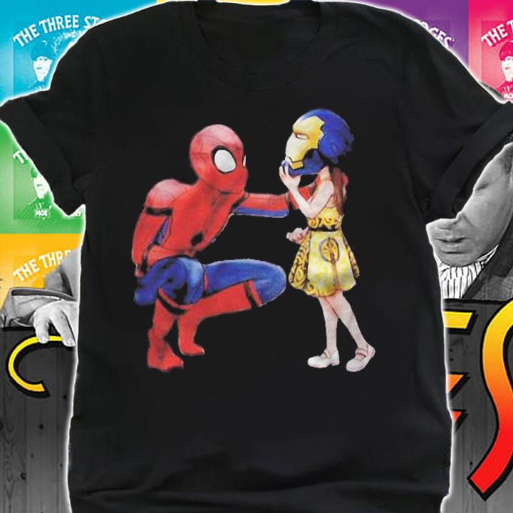 Spiderman And Ironmans Daughter Shirt shirt