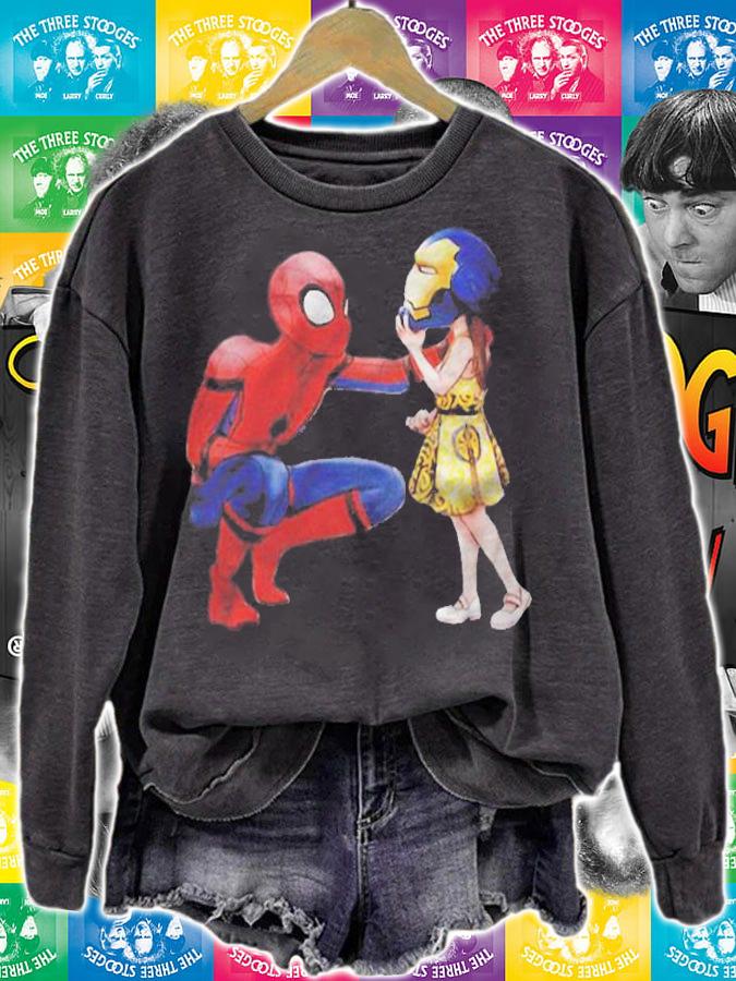 Spiderman And Ironmans Daughter Shirt sweatshirt
