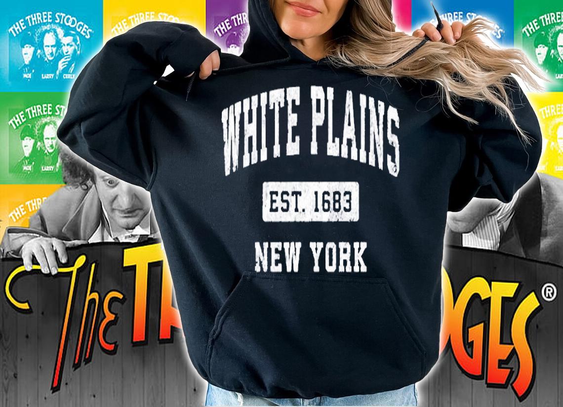 White Plains New York Ny Vintage Established Sports Design T-Shirt