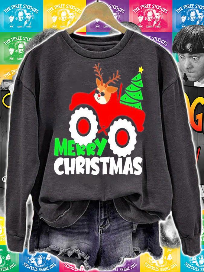 Christmas Truck and tree Svg Merry Christmas Svg T-Shirt sweatshirt