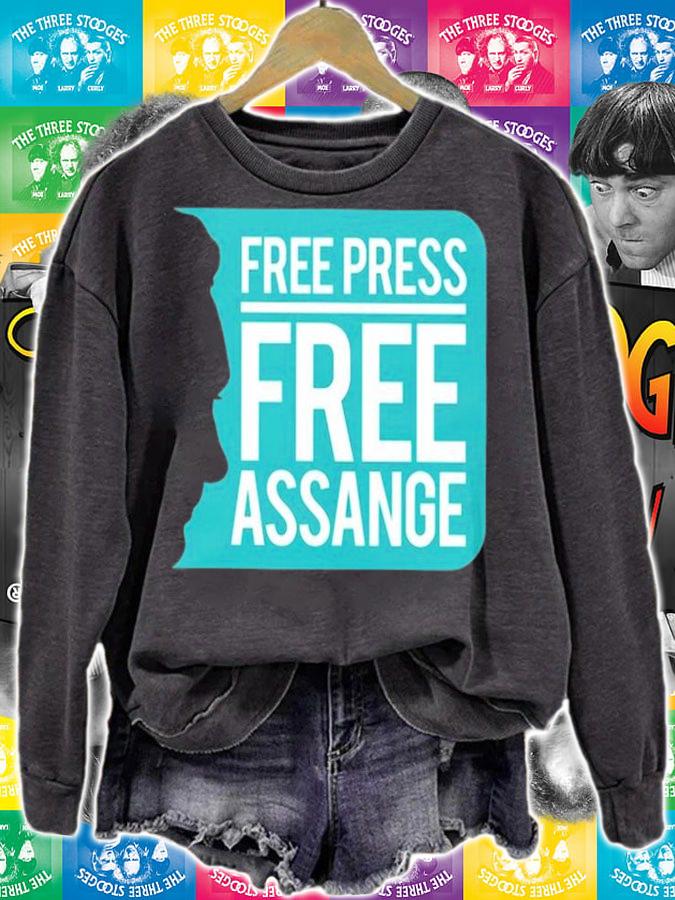 Free Press Frees Assange T-Shirt sweatshirt