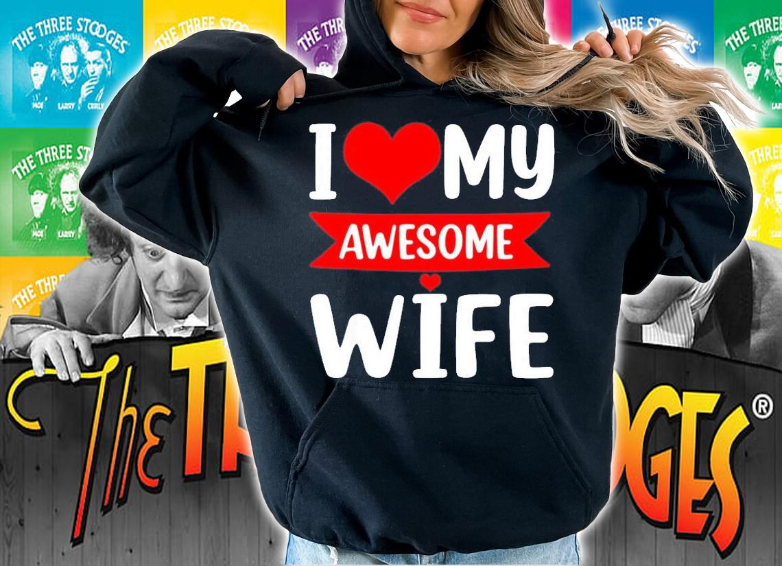 I Love My Wife Red Heart Valentines Day Matching T-Shirt