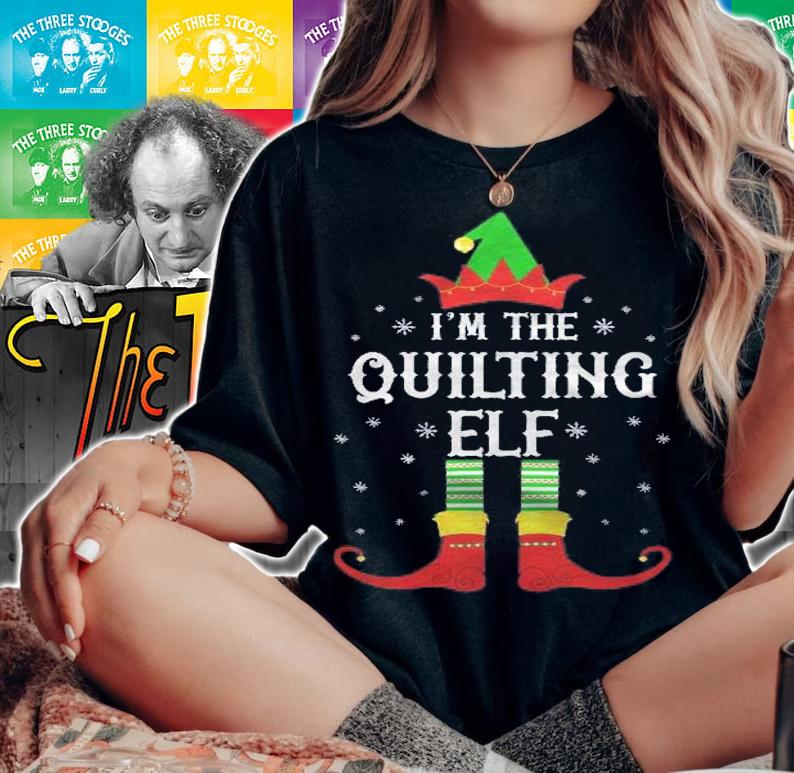 Im The Quilting Elf Family Group Christmas Shirt