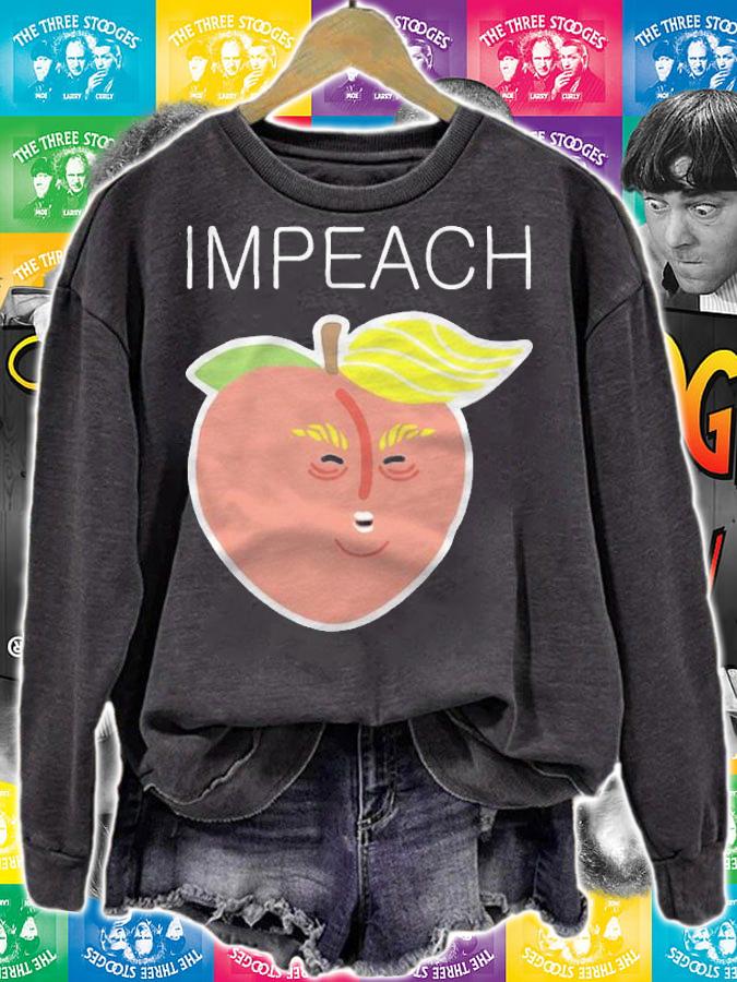 Impeach Donald Trump Anti Trump Peach Emoji Impeachment T-Shirt