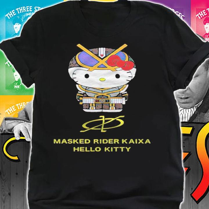 Masked Rider Kaixa Hello Kitty funny T-shirt shirt