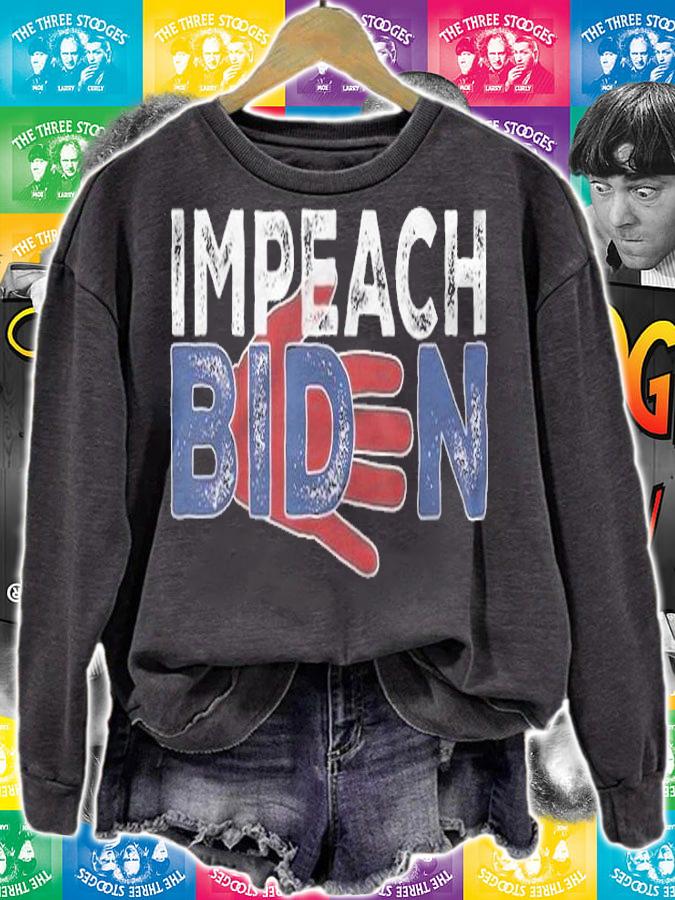 New Design impeach Biden, Time To Impeach Biden, Worst President Ever T-Shirt sweatshirt