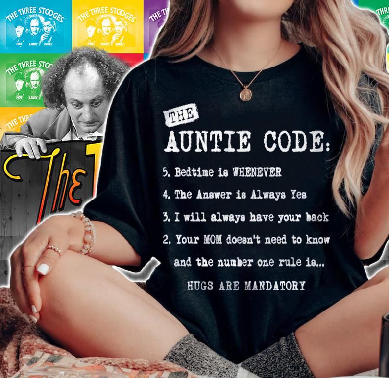 Family Gifts For Aunt The Auntie Code Shirt woman shirt