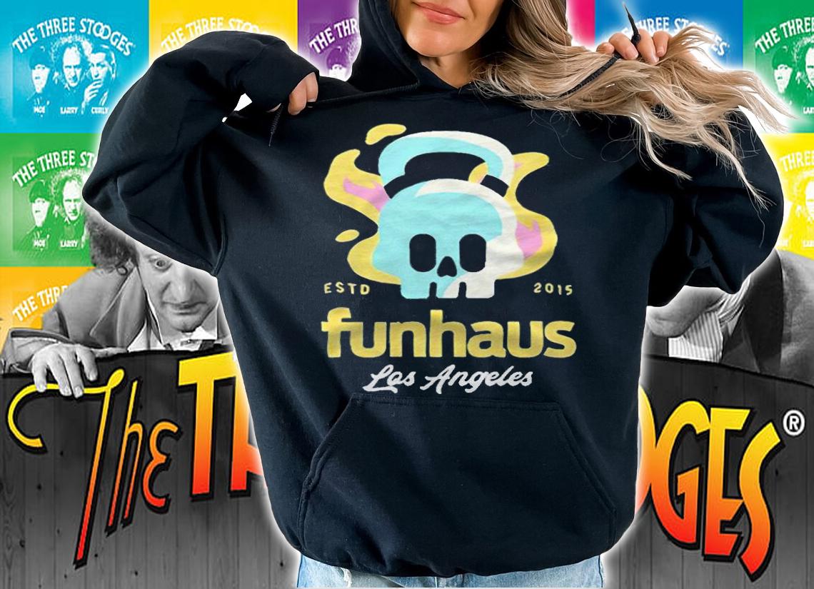 Funhaus Los Angeles estd 2015 Skull gym T-shirt