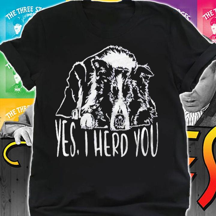 Funny Border Collie I Herd You Herder Gift Dog Saying Shirt shirt