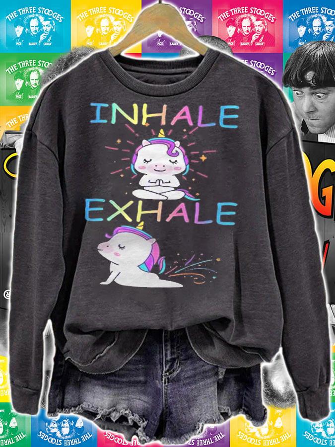 Inhale exhale T-shirt sweatshirt