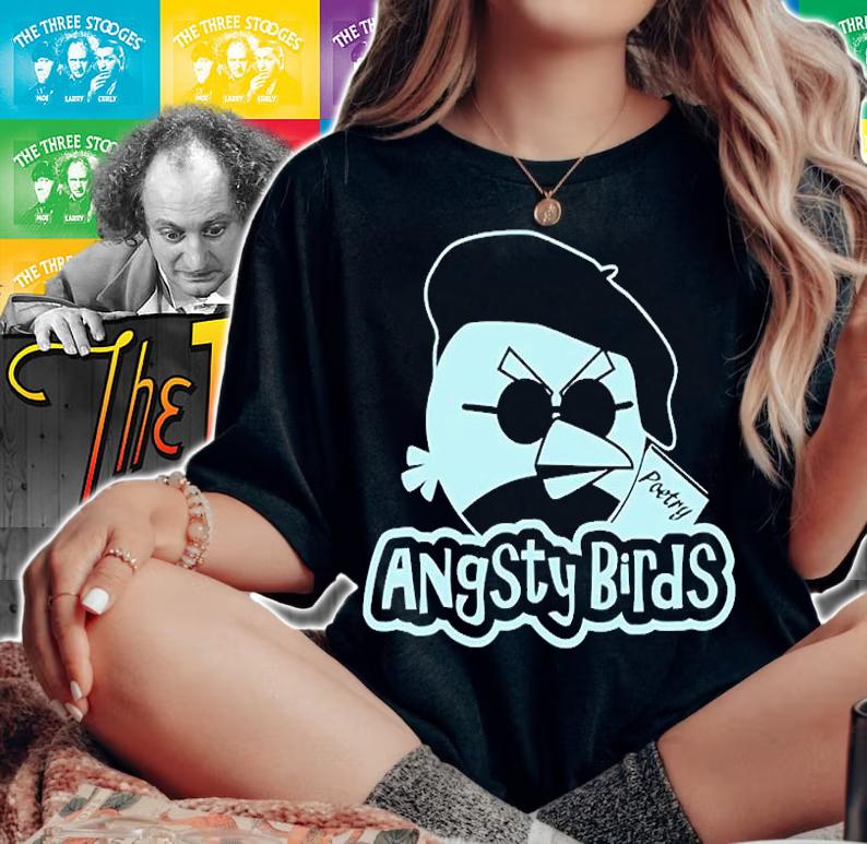 Official Angsty Birds T-Shirt woman shirt