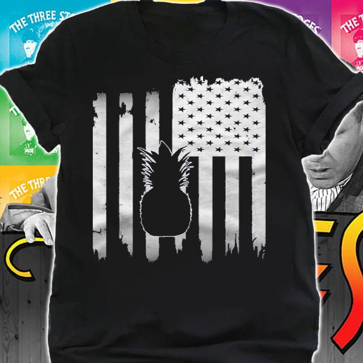 Pineapple Usa American Flag 4Th Of July Patriotic Fruit Shirt