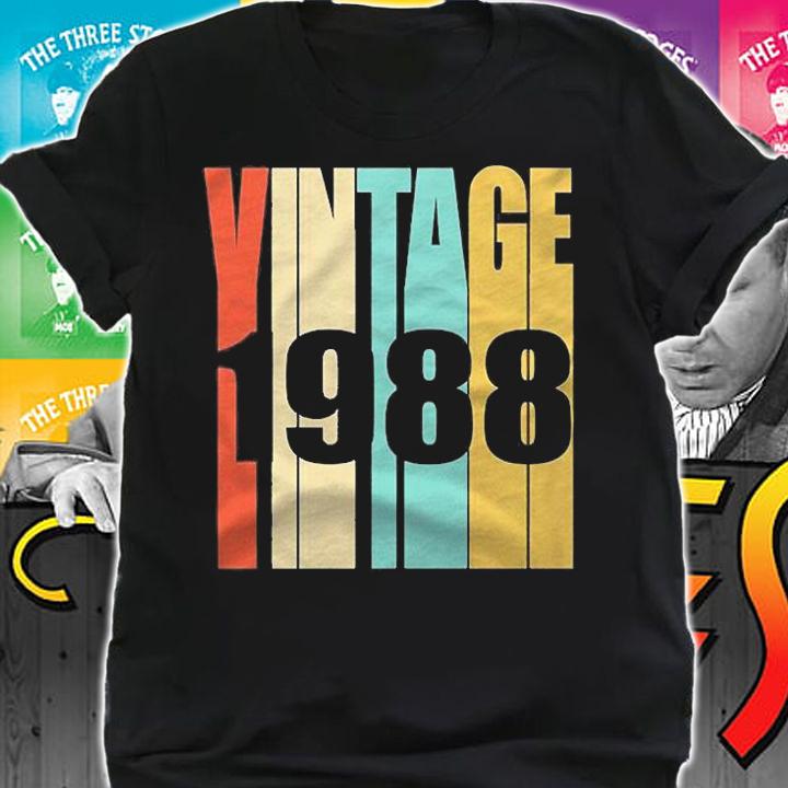 Retro Vintage 1988 33 Yrs Old Bday 33Rd Birthday Shirt shirt