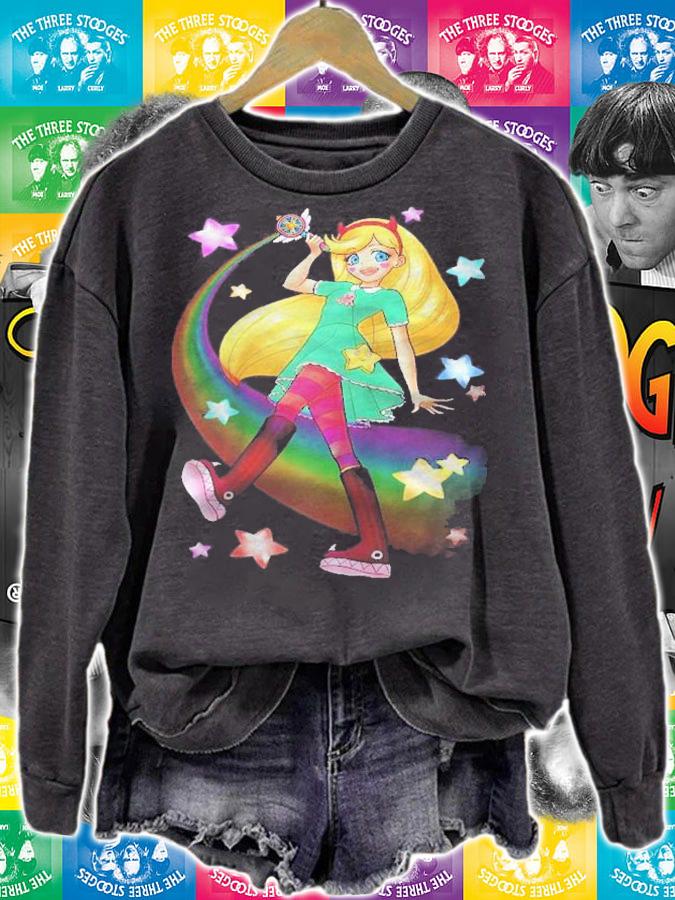 Star Butterfly Vs. The Forces Of Evil Raglan Baseball Shirt sweatshirt