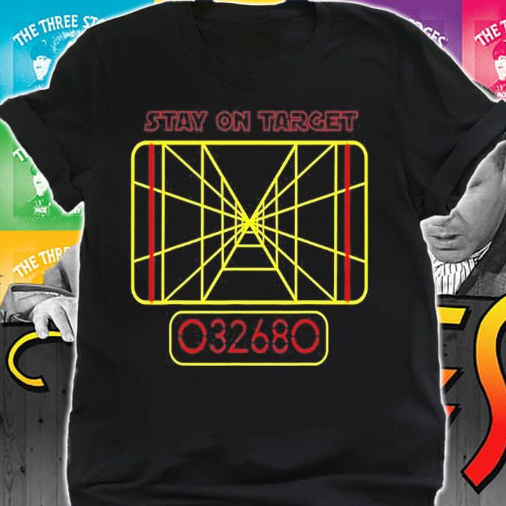 Star Wars Line Art Stay On Target T-Shirt