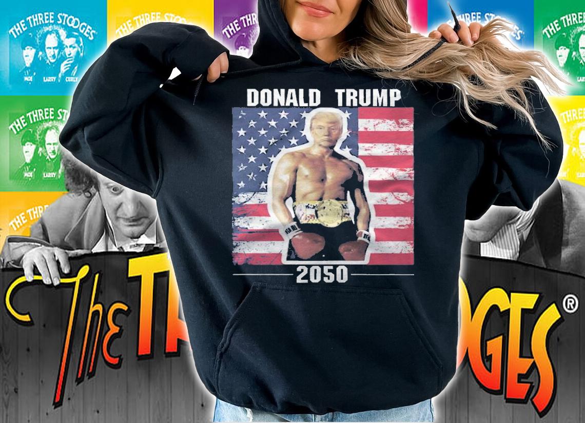 Donald Trump 2050 Boxing USA Flag T-Shirt hoodie