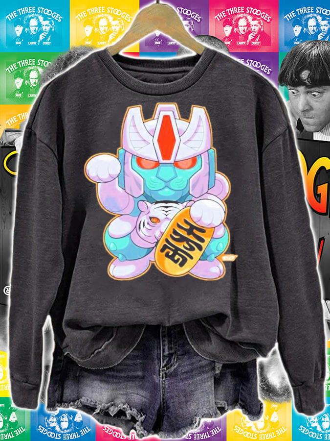 Evangauntt Zero Mayhem Lucky Cat-Tron Tigatron Shirt sweatshirt
