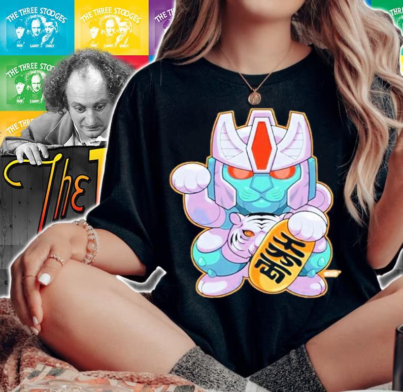 Evangauntt Zero Mayhem Lucky Cat-Tron Tigatron Shirt woman shirt