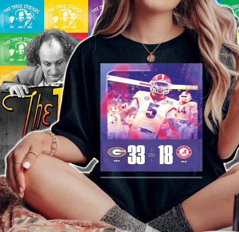 Georgia Bulldogs 33 18 Alabama Crimson Tide Final Score Shirt woman shirt