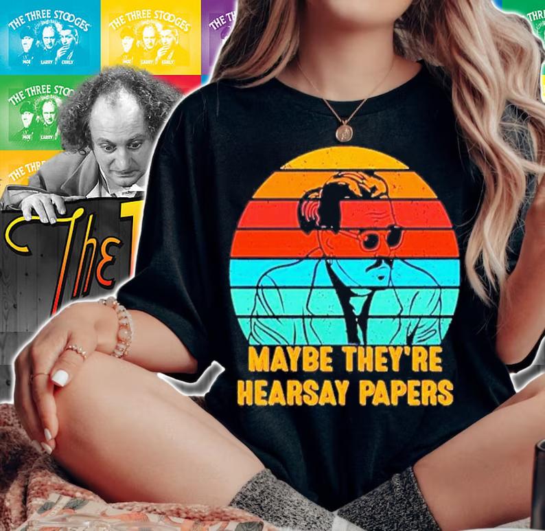 Johnny Depp Maybe They're Hearsay Papers Vintage Shirt woman shirt