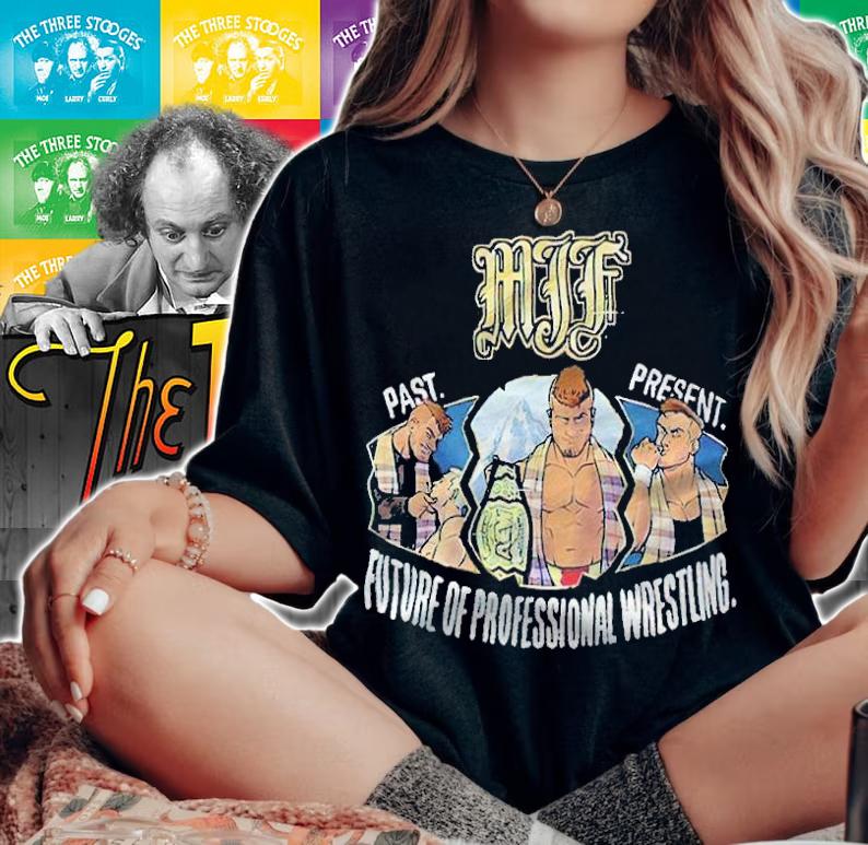MJF past present future of professional wrestling T-shirt woman shirt