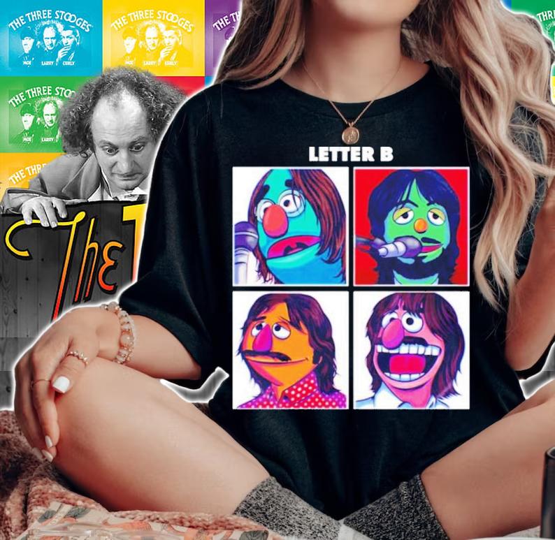 Official Les Mupples Carte Letter B Shirt woman shirt