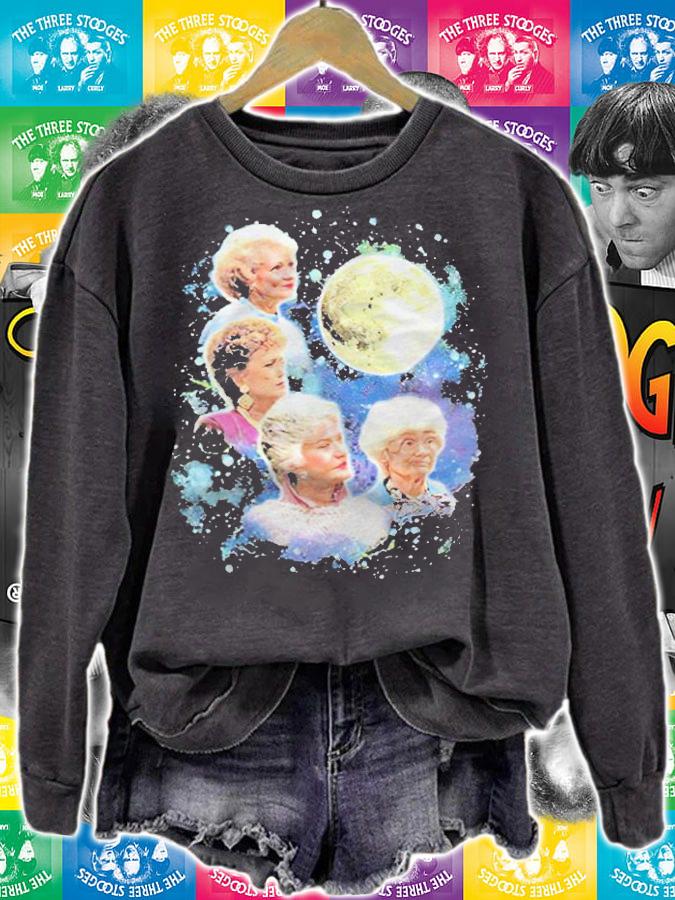 The Golden Girls four girls moon T-shirt sweatshirt