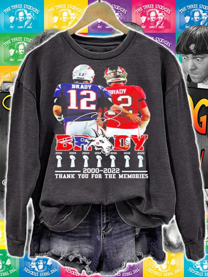 Tom Brady 2000-2022 Signatures Thank You For The Memories Shirt_ sweatshirt