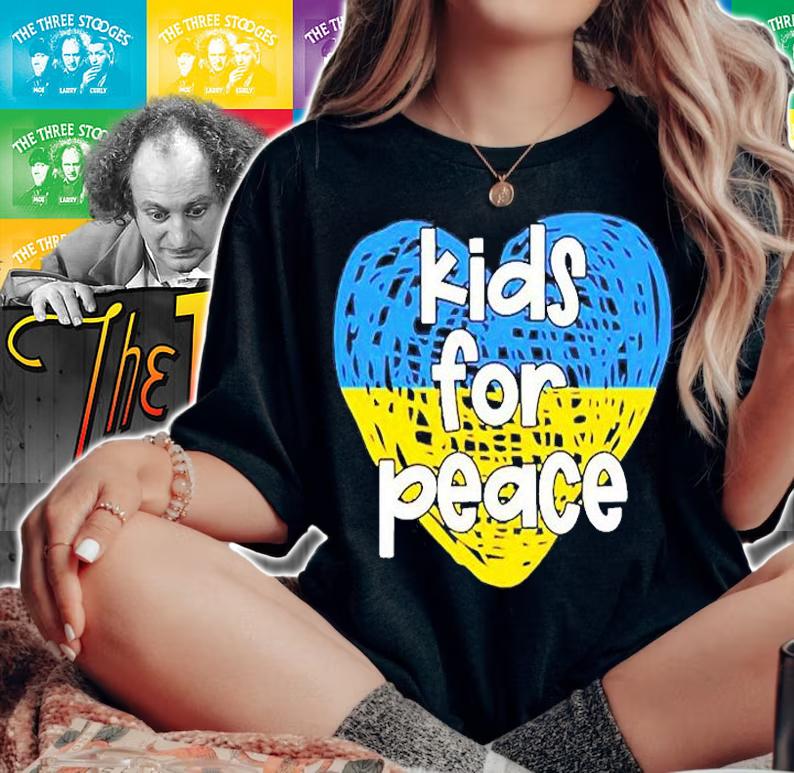 Ukraine Kids For Peace T-Shirt woman shirt