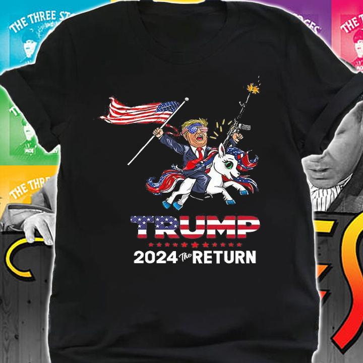 Lets Go Brandon Funny Trump Return 2024 , Funny Brandon Trump T-Shirt shirt