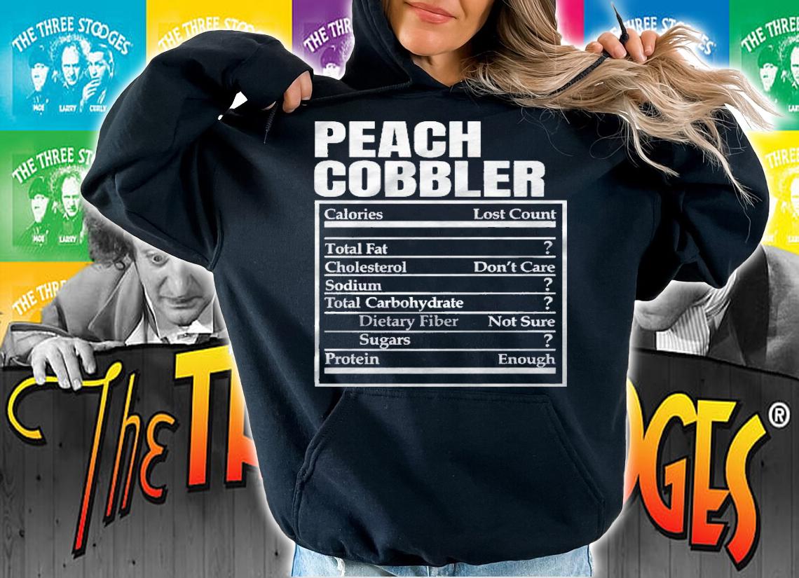 Peach Cobbler Nutrition Facts Thanksgiving Dinner Christmas Shirt
