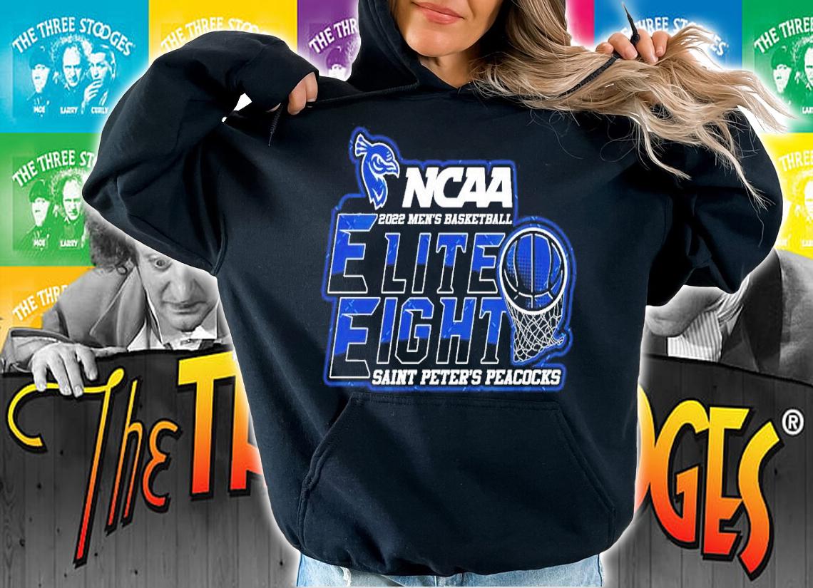 Saint Peter's Peacocks NCAA Men's Basketball Elite Eight The Road To New Orleans 2022 Shirt hoodie