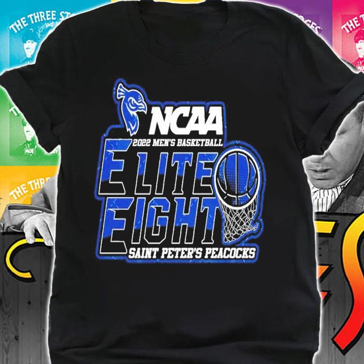 Saint Peter's Peacocks NCAA Men's Basketball Elite Eight The Road To New Orleans 2022 Shirt shirt