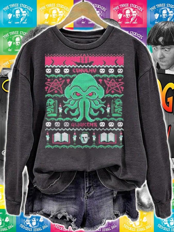 Cthulhu Awakens Classic Xmas Gift T-shirt sweatshirt