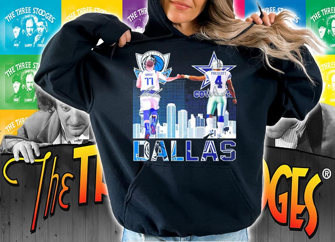 Dallas Luka Doncic Vs Dak Prescott Signatures Shirt hoodie
