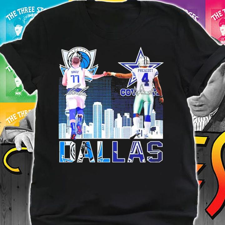 Dallas Luka Doncic Vs Dak Prescott Signatures Shirt shirt