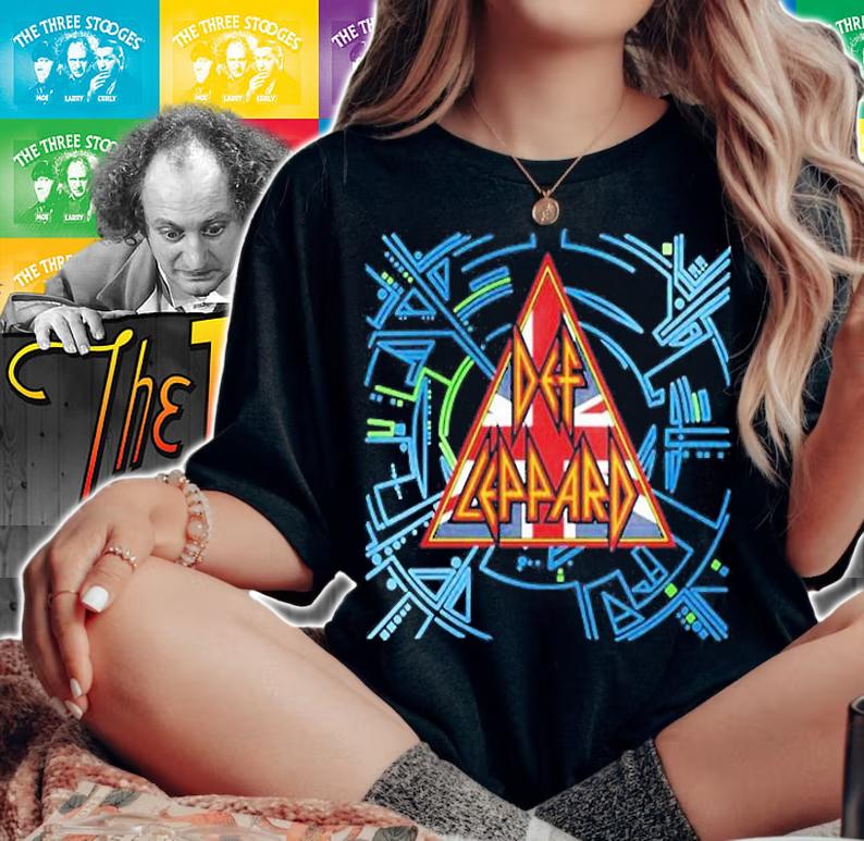 Def Leppard  Union Jack Hysteria T-Shirt woman shirt