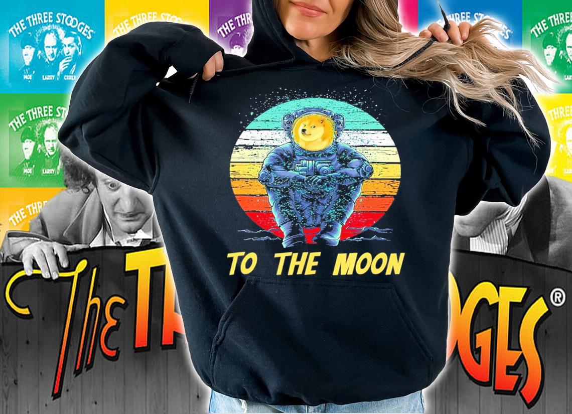 Dogecoin Astronaut To The Moon Vintage Shirt