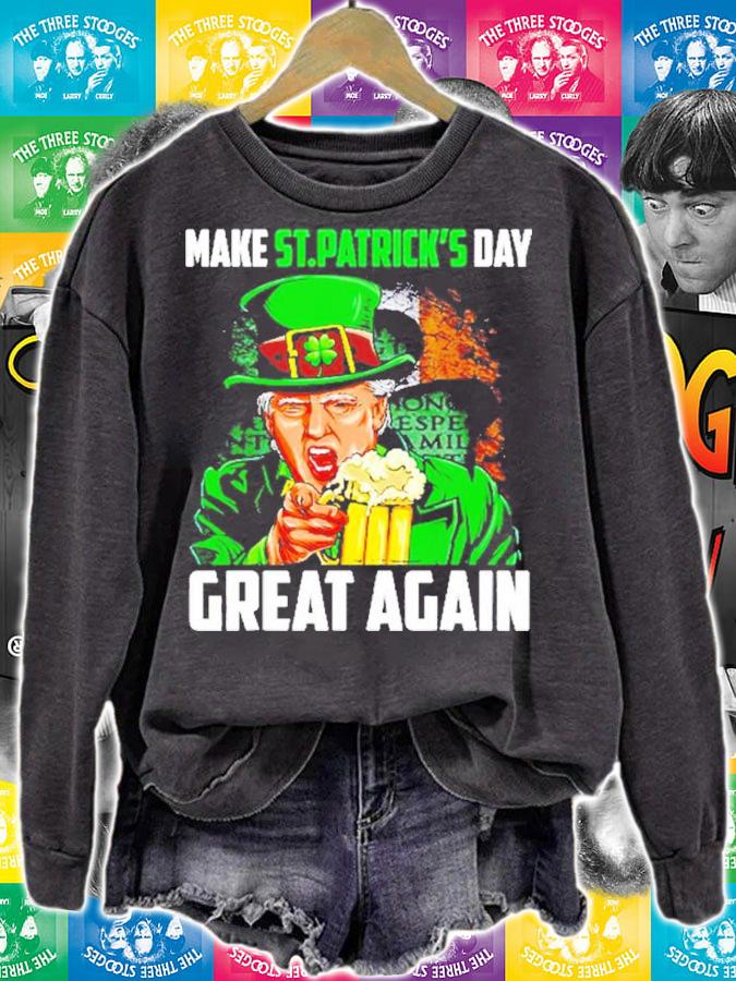 Donald Trump make St.Patrick's Day great again shirt