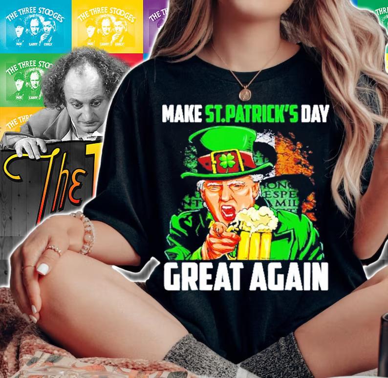 Donald Trump make St.Patrick's Day great again shirt